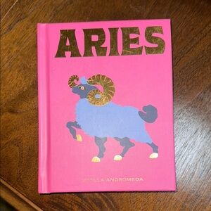 Urban Outfitters Aries Pink and Gold Coffee Table Book Accents